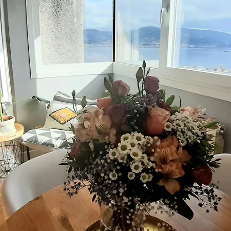 Vistas A La Ria Y Garaje En El Castro, Centro Apartamento